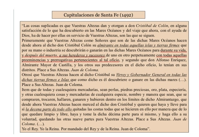 Capitulaciones Santa Fe Oposiciones Historia Andalucia Practicas