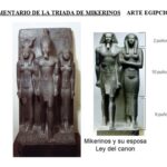 Análisis y comentario de la Triada de Mikerinos. Escultura egipcia. Imperio Antiguo (2532 – 2504 a.C.).