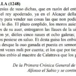 Texto histórico sobre la conquista de Sevilla por Fernando III «el Santo» (1248).